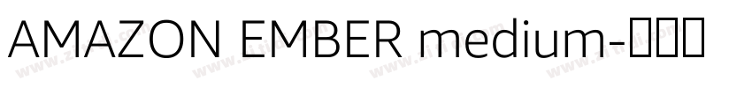 AMAZON EMBER medium字体转换